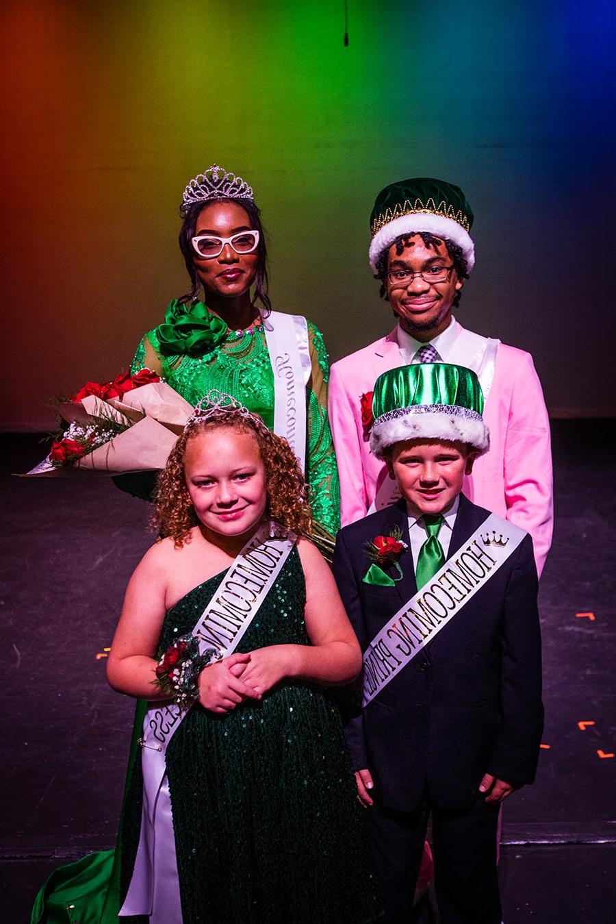 Clockwise from top left are Darren Ross, Obioma Nwuba, Neeli Johnson and Crosby Webster. (Photo by Lauren Adams/Northwest Missouri State University)